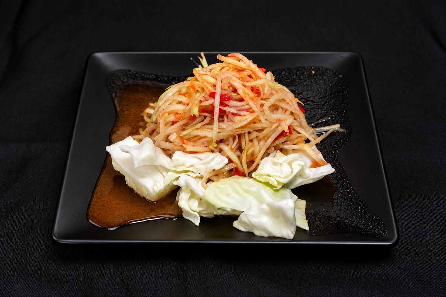 Papaya salad, photographed at Pho Dee Licious